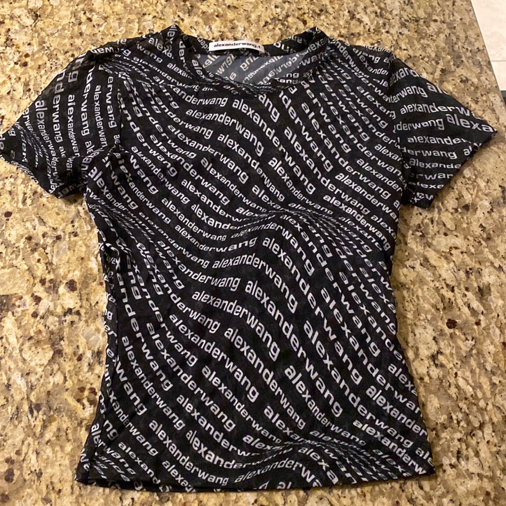 Alexander wang top stretchy mesh